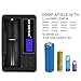 Universal Intelligent Charger,Portable Travelling LCD Smart Display Battery Charger for Rechargeable Batteries Ni-MH Ni-Cd AA AAA Li-ion LiFePO4 IMR 18650 26650 16340 14500 RCR123