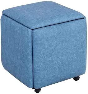 Otomana y reposapiés con Ruedas, 5 en 1 Sofá for el hogar Mesa de