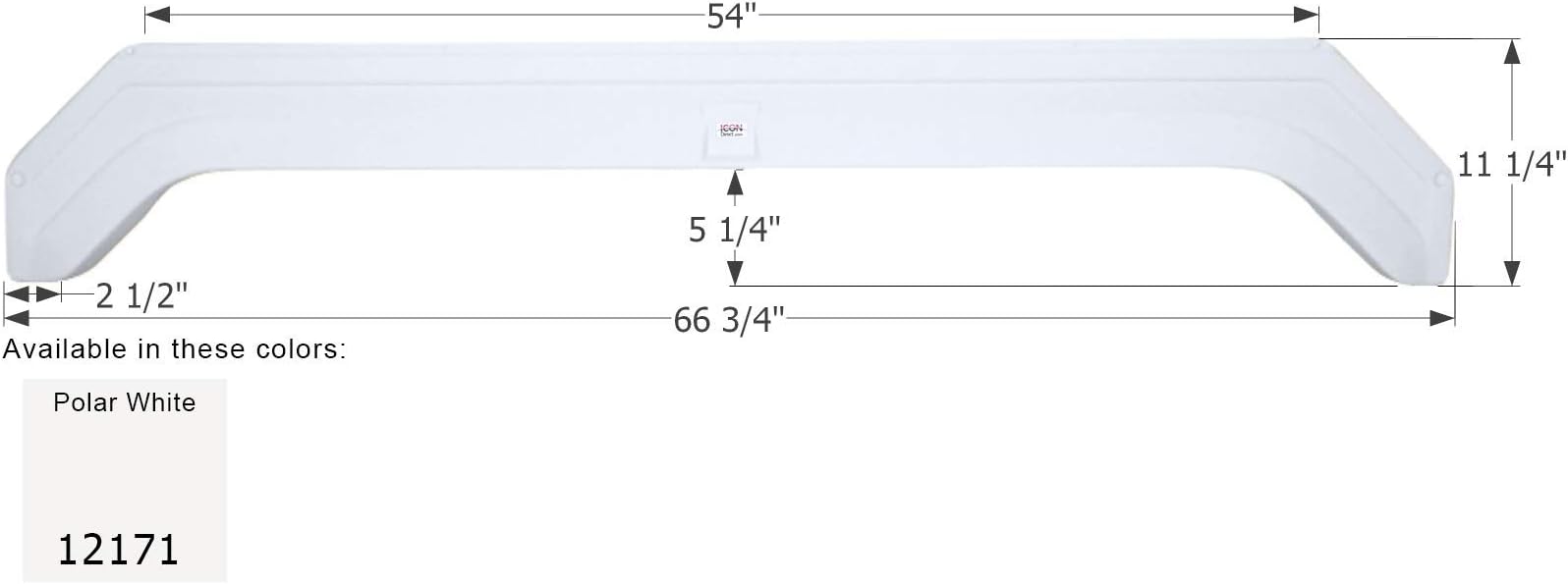 ICONFender Skirt, Tandem, Thor, FS2171, Polar White