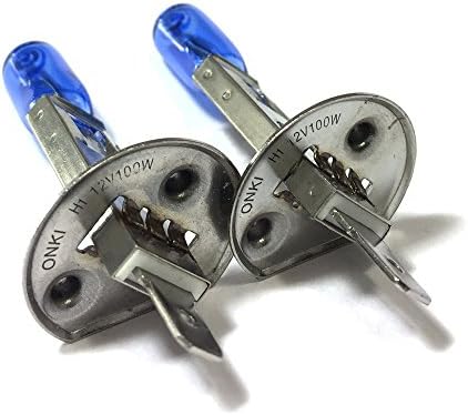 H1 Halogen Headlight 6000K Super White 100W DC 12V Light Bulb ( 2 pcs )