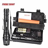 8000 Lumens VIASA X800 XML T6 LED Zoom Tactical Military Flashlight Super Torch Set(Key Chain)