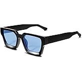 VANLINKER Thick Square Sunglasses for Men Women Retro Chunky Rectangle Shades UV400 Protection VL9731