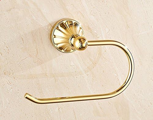 RY- Continental white gold Bathroom Towel Ring racks antique hanging loop C