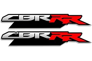 Awonderful Vinyl Decal Stickers, Reflective Motorcycle Fairing Decal for Honda CBR600RR CBR1000RR, Black,Silver,Red