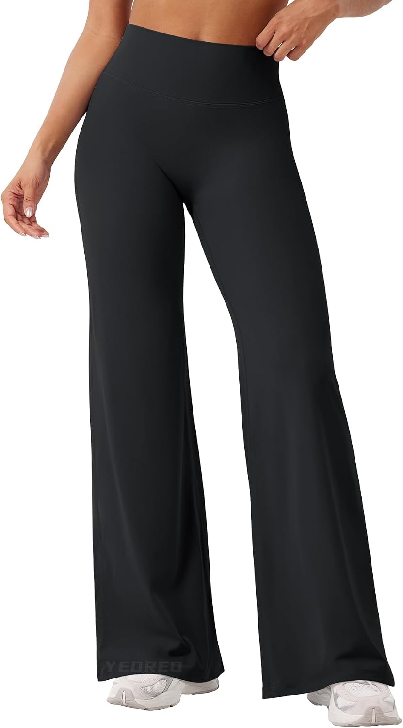 YEOREO Workout Leggings Womens No Front Seam Straight Leggings 29"/ 31.5"/ 33"/ 35" High Waist Buttery Eddiy Gym Yoga Pants