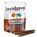 Jack&Pup 6-inch Jumbo Bully Sticks (6 Pack) Single Ingredient, Extra Thick Pizzle Sticks for Dogs | Longest Lasting Bully Sticks for Medium to Large Dogs