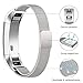 SWEES Metal Bands Compatible Fitbit Alta & Fitbit Alta HR, Milanese Loop Stainless Steel Metal Replacement Accessories Small Large for Women Men, Silver, Black, Rose Gold, Colorful Champagne