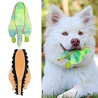 FRANKIEZHOU Dog Squeaky Toys Stuffed Plush Pets Toys Funny Bums Animals Assortment Soft Cozy Cuddling Dog Toys-2 Pack Crocodile