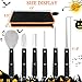OWUDE Professional Pumpkin Carving Kit, 11 Pieces Heavy Duty Stainless Steel Carving Tools for Halloween with Carrying Case and 10 Pcs Carving Templates-Black