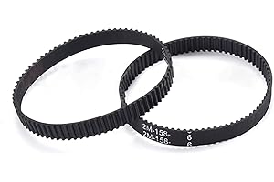ZIZWAY Lxuan-Synchronous belt 2MGT 2M 2GT Synchronous Timing Belt Pitch Length 140 142 144 146 148 150 152 154 156 158 160 Width 6mm Rubber Closed, More stable against wear ( Length : 150-2GT , Width : 6mm )
