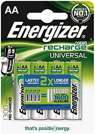 Energizer Recharge Universal, Rechargeable AA Batteries (4 Pack), 1350 mAh NiMH Double A Battery - Image 4