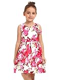 Ephex Toddler Girls Flower Princess Dress with Floral Print 2-11T