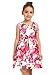 Ephex Toddler Girls Flower Princess Silky Dress with Floral Print 2-11T