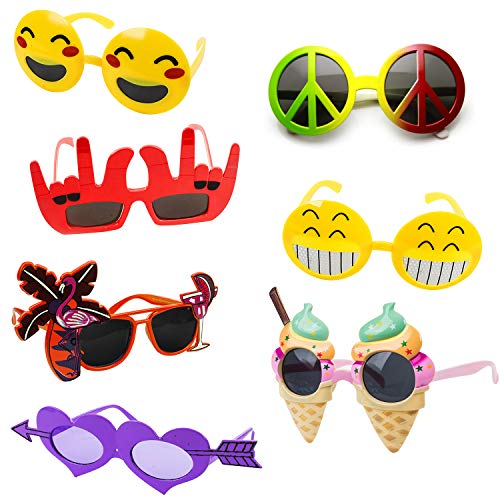 Tigerdoe Funny Sunglasses – 7 Pairs – Photo Booth Sunglasses – Party Sunglasses – Costume Sunglasses – Summer Party Favors Tigerdoe Funny Sunglasses – 7 Pairs – Photo Booth Sunglasses – Party Sunglasses – Costume Sunglasses – Summer Party Favors