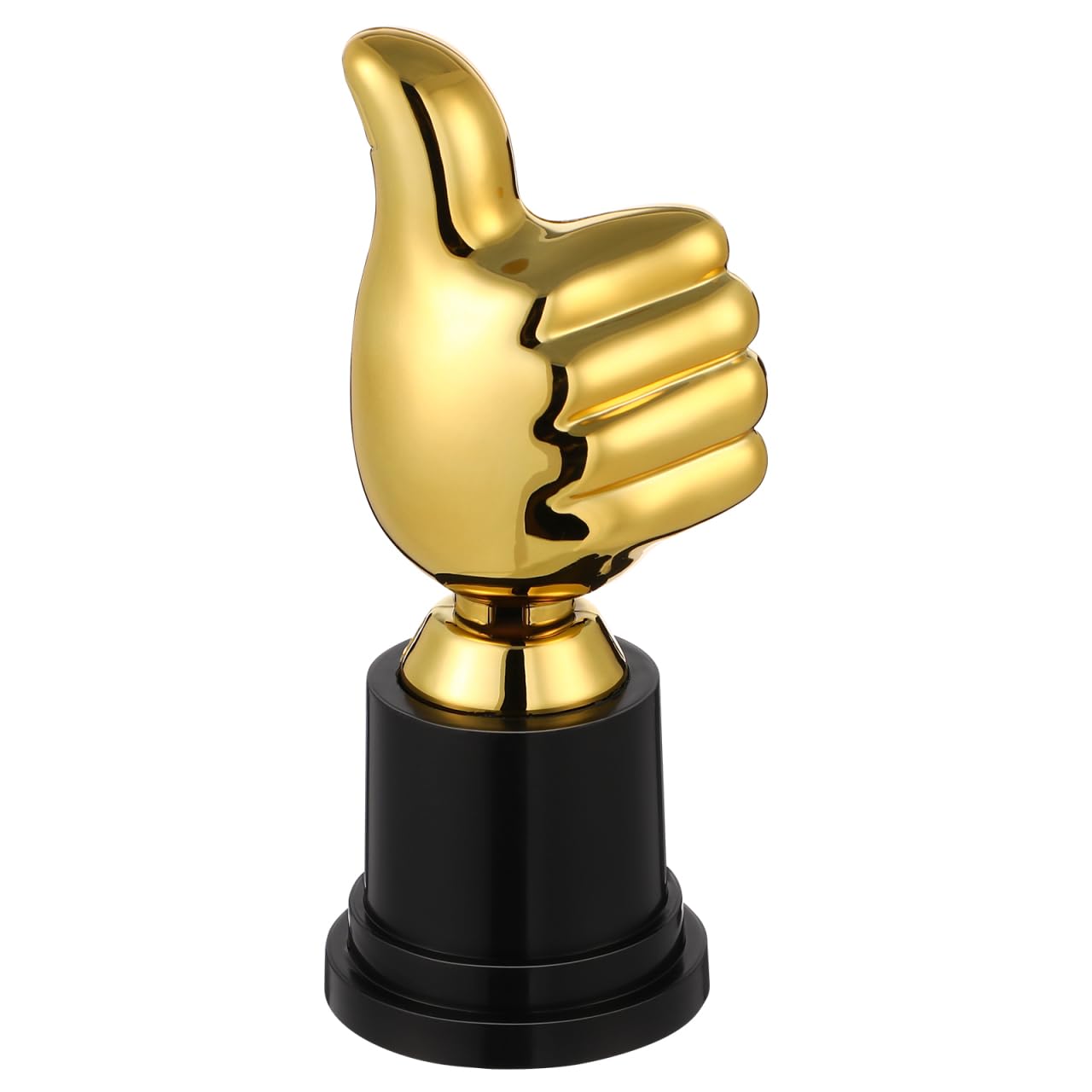 BESPORTBLE Thumbs Up Trophy Gold Finger Trophy Hand Trophy Cup Award Finger Gesture Desk Statues Sculpture for Award Ceremony Party Prize Sport Winner Golden