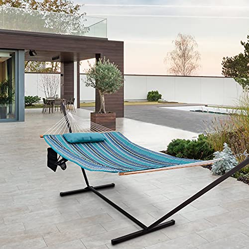 Lazy Daze Hammocks Double Outdoor Hammock with 12 ft Steel Stand, 2