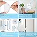 Door Alarm Home/Office, Cinbos Wireless Door Open Chime, Range 656 Feet/52 Chimes/4 Level Volume/LED Flash Expandable Home Security Magnetically Triggered Window Entry Alert Doorbell (1T1-White)