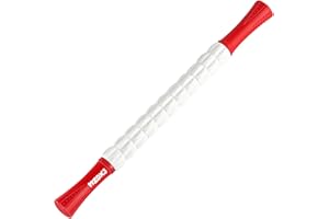MZDXJ Muscle Roller, Massage Roller Stick for Athletes, Ideal for Relieving Muscle Soreness, Cramping and Tightness in Legs, Arms, Back and Calves (red-20)