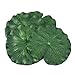 TINKSKY 18CM Floating Pool Decoration Water Decorative Aquarium Fish Pond Scenery Lotus Leaf,Pack of 10 (Green)