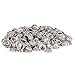 HanYan Bead Caps Metal Spacers Silver 80 Grams 6-8 mm 200+ Pcs Mixed Bead Caps for Jewelry Making¡­