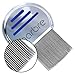 Harbre 3 pack Professional Quality Stainless Steel Reusable Lice Comb Individually Packaged to Prevent Contamination Removes Eggs and Nits With New Improved Teeth for Better Performance