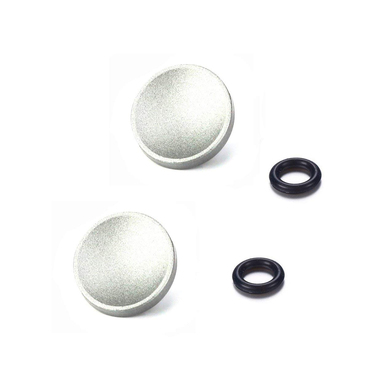 2 PACK LXH Silver Metal Concave Surface Camera Soft Release Button Finger Touch Compatible with Fujifilm XT20/10 X100F X-T2 X100T X-PRO2/1 X-E2S X100S X10/20/30 X-E1/2