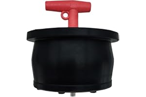 JIAPEIYI Pipe Pressure Test Plug,Rubber Expansion Plug,Inflatable Pipe Plug,Test Plug Plumbing,Pipe Plugs Rubber. (6 inch), Black