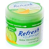 Refresh Your Car 4.5 oz Scented Gel Car and Home Air Freshener - Cucumber Melon Scent