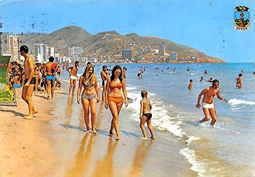 Playa Levante Benidorm Spain Postcard At Amazon S Entertainment
