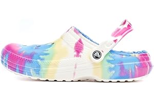 Crocs Unisex-Child Kids' Classic Marbled Tie Dye Lined Clog