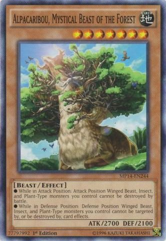 Yu-Gi-Oh! - Alpacaribou, Mystical Beast of the Forest (MP14-EN244) - Mega Pack 2014 - 1st Edition - Common