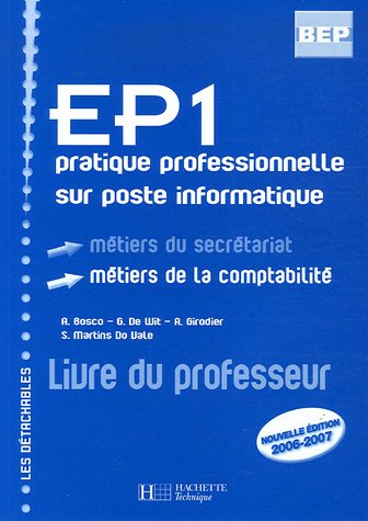 EP1, pratique professionnelle sur poste informatique