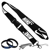 Nike Cell Phone Keychain Lanyard Keys ID MP3 Holder Neck Straps with Nike Baller Wristband