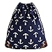 Anchor Drawstring Bag Tote Bags 15.4