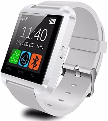 U8 Bluetooth Smart watch Wristwatch with remote camera Pedometer Anti-lost sleep monitoring For Android IOS system Smart phone (white)