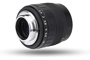 Yoidesu 50mm F/1.4 CCTV Lens Photography Camera Lens Macro Len for C Mount Cameras with Manual Focus Wide Aperture Metal Cons