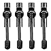 LattoGe (2 PACK) Elastic Shoelaces No Tie Shoe Laces Trim-To-Fit Design For Basketball,Tennis Shoes,Football, Soccer,Baseball Cleats,Hiking Boot (Black)