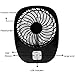 LP Mini USB Output Electric Fan Compact Easy To Carry for the Office , Home , Dorm , Study , Library , Games Room Outdoor Travel , Keep You Cool and Relaxed (Black)
