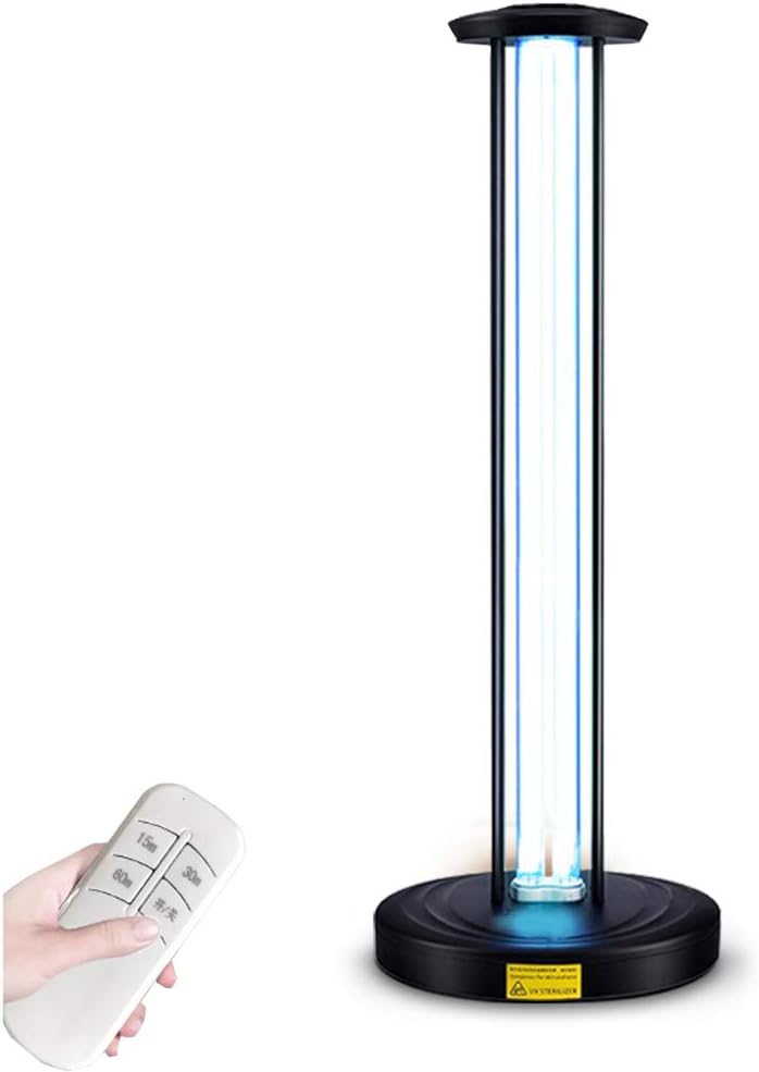 UV Germicidal Lamp, Mobile Ozone Ultraviolet Sterilization Light, Home Disinfection Light, Remote Control Timing 38W 58W 150W