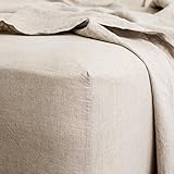 Merryfeel Luxurious 100% Pure French Linen Fitted Sheet - King
