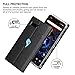 ASUS ROG Phone 2 Case, Foluu ASUS ROG Phone 2 Wallet Case Canvas Flip/Folio Soft TPU Cover Bumper Kickstand Ultra Slim Strong Magnetic Closure Cover for ASUS ROG Phone 2 (Black)