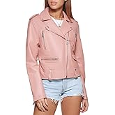 Levi's Women's Cropped Faux Leather Motorcyle Jacket (Standrd and Plus Sizes)