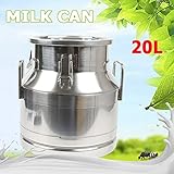 20 Liter 5.25 Gallon Stainless Steel Milk Can Wine