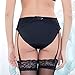 Varsbaby Women Sexy Lace Suspender Garter Belt For Thigh High Stockings (Black, S)