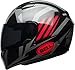 Bell Qualifier Full-Face Motorcycle Helmet (Gloss Black/Red/Titanium Blaze, Large)