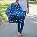 Alpy Baby Car Seat and Nursing Cover - Privacy Poncho for Breastfeeding - Safety Canopy for Shopping Carts, High Chairs & Sun Shade for Carriers - Soft, Breathable - Extra Large, Navy with Cute Llamas