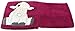 Plush Baby Blanket Lamb - Baby Blanket for Girls and Boys 0-6 Months - 45 x 35 (Magenta)