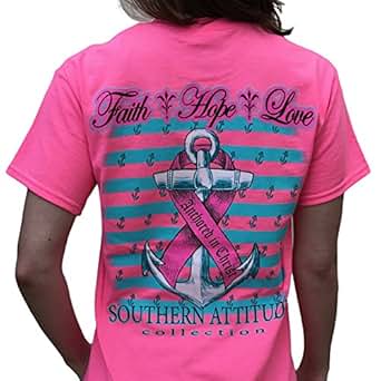 Southern Attitude Hope Breast Cancer Awareness Pink Short ...