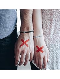 Wistic - Pulsera de acero inoxidable ajustable para pareja, para mujer, hombre, niña y niño