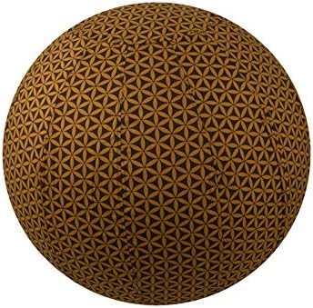 55cm Exercise Ball Cover, yoga ball cover, balance ball cover, birthing ball cover, 100% cotton - Chocolate Flower of Life